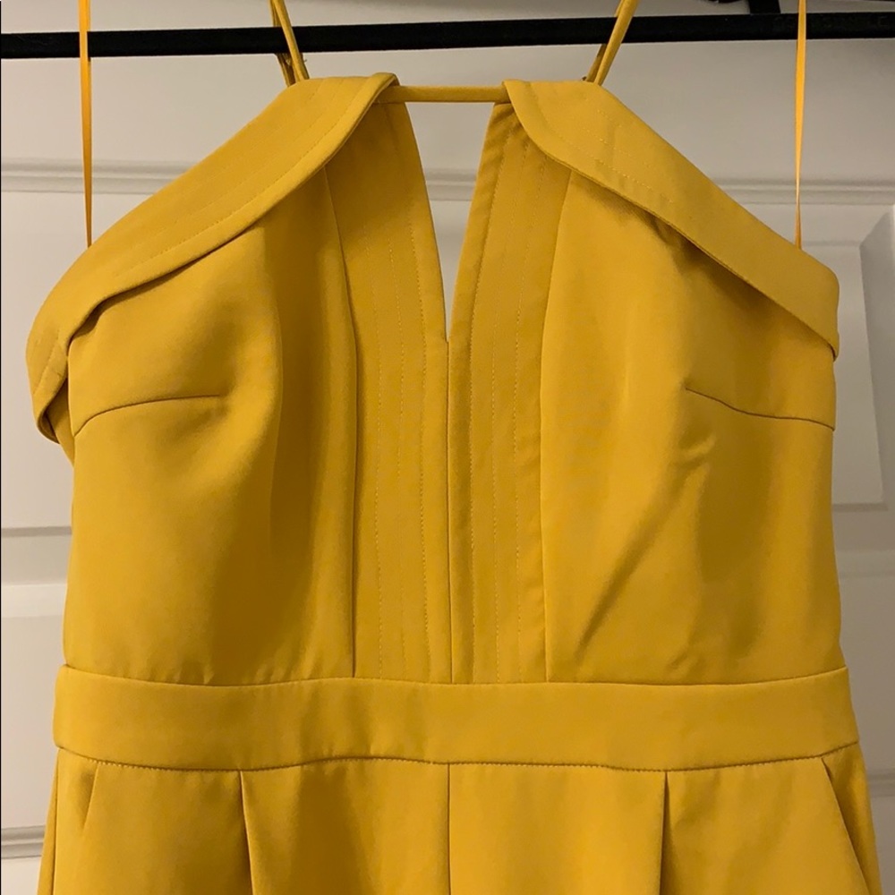 Gold Adelyn Rae Anthropologie Jumpsuit